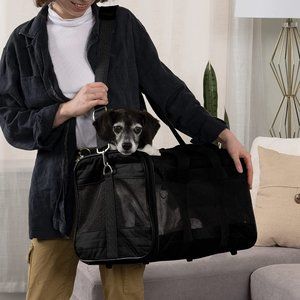 Sherpa® Original Deluxe™ Airline Approved Pet Carrier, LARGE, Black - BNWT